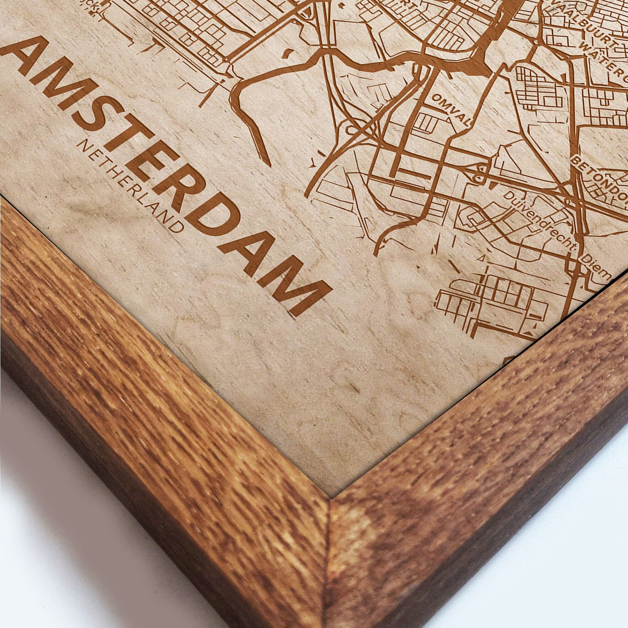 Amsterdam Map, City Map, Amsterdam Engraved, Netherlands,Town Topographic, Map of Amsterdam, Picture of Amsterdam, Art Map of Amsterdam
