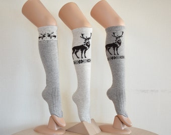 Authentic 100% Mongolian Lamb's Wool knee-high Socks