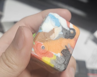 Upcycled plastic magnetic fidget toy