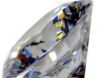 CZCubic Super Top Quality Loose Cubic Zirconia Stones – Square/Round Cut, White, U.S. Shipping (Lot 7)