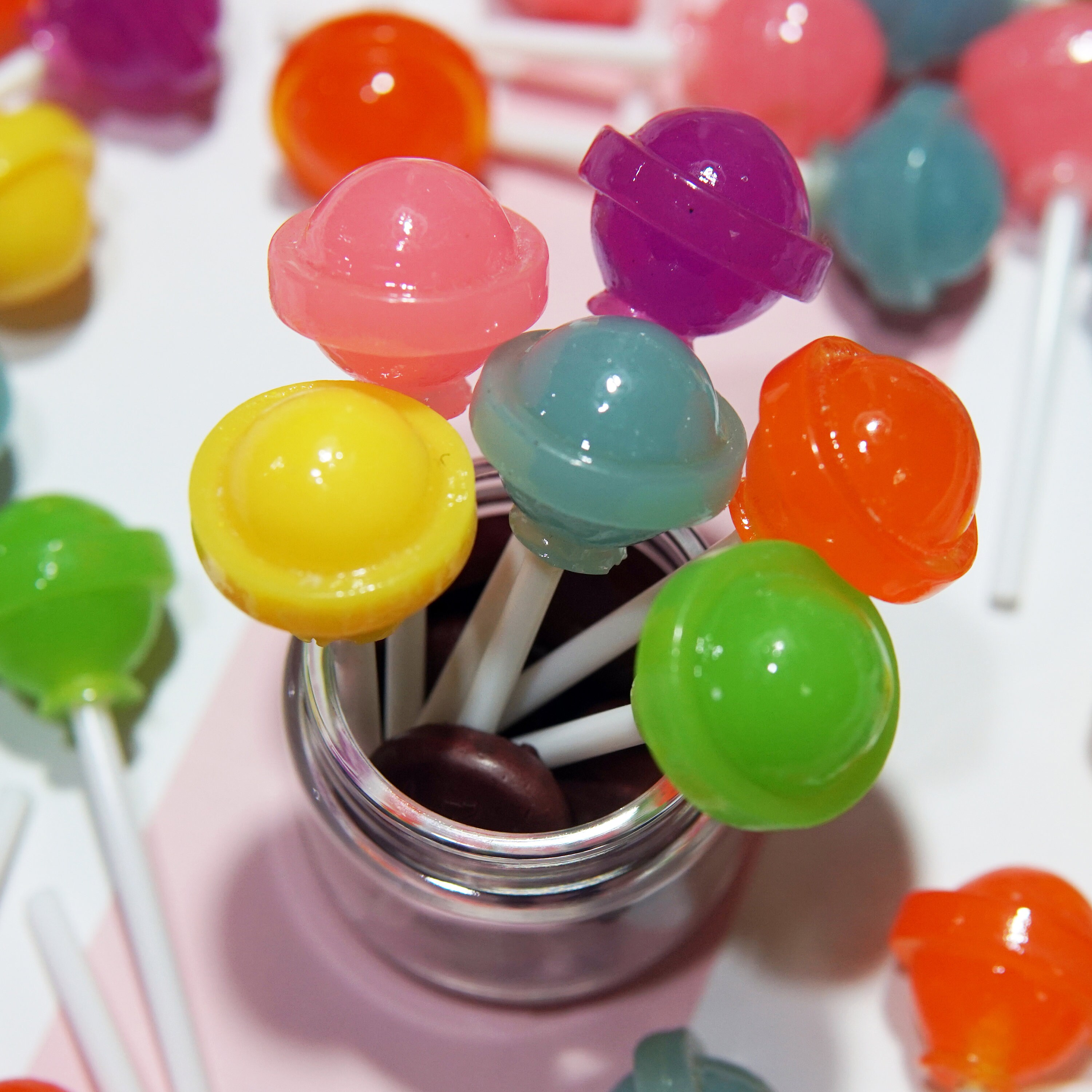 Faux mini food Resin decoden Resin colorful lollipop Etsy