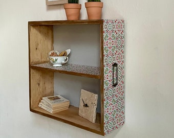 Upcycled drawer shelf, wall shelf, spice rack, wall shelf, True Vintage