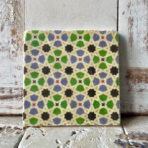 Upcycling Kachel, Fliese, Untersetzer “Madrid&quot; Wohndeko