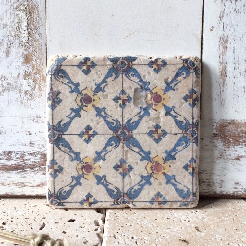 Coasters, tile Puerto upcycling, home decoration image 1