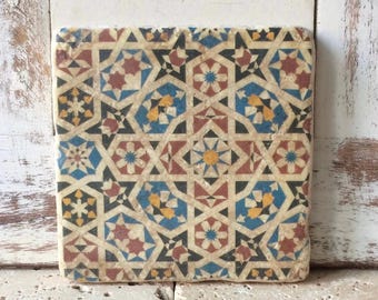 Upcycling Kachel, Fliese, Untersetzer “Marrakesch" Wohndeko