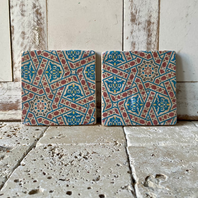 2 posavasos de azulejos "Sicilia" imagen 1