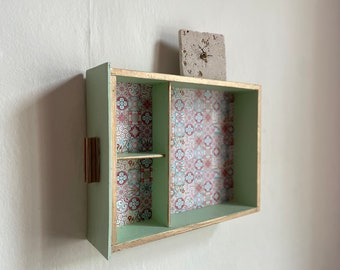 Small drawer “True Vintage” wall shelf, kitchen shelf, spice rack, upcycling.