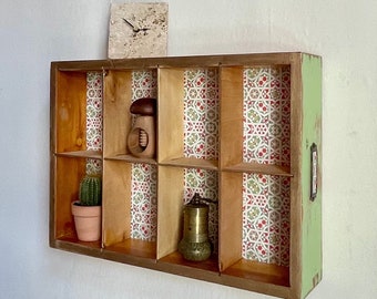 Great drawer “True Vintage” wall shelf, kitchen shelf, spice rack, upcycling