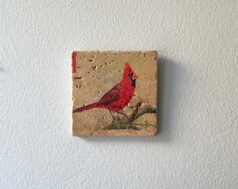 Mini-Bild, Wandbild, Wand-Deko “Bird” Upcycling