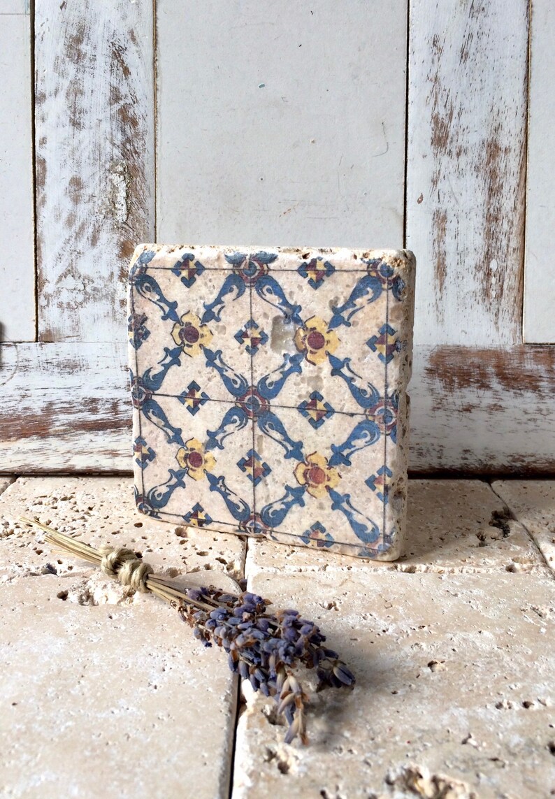 Coasters, tile Puerto upcycling, home decoration image 4