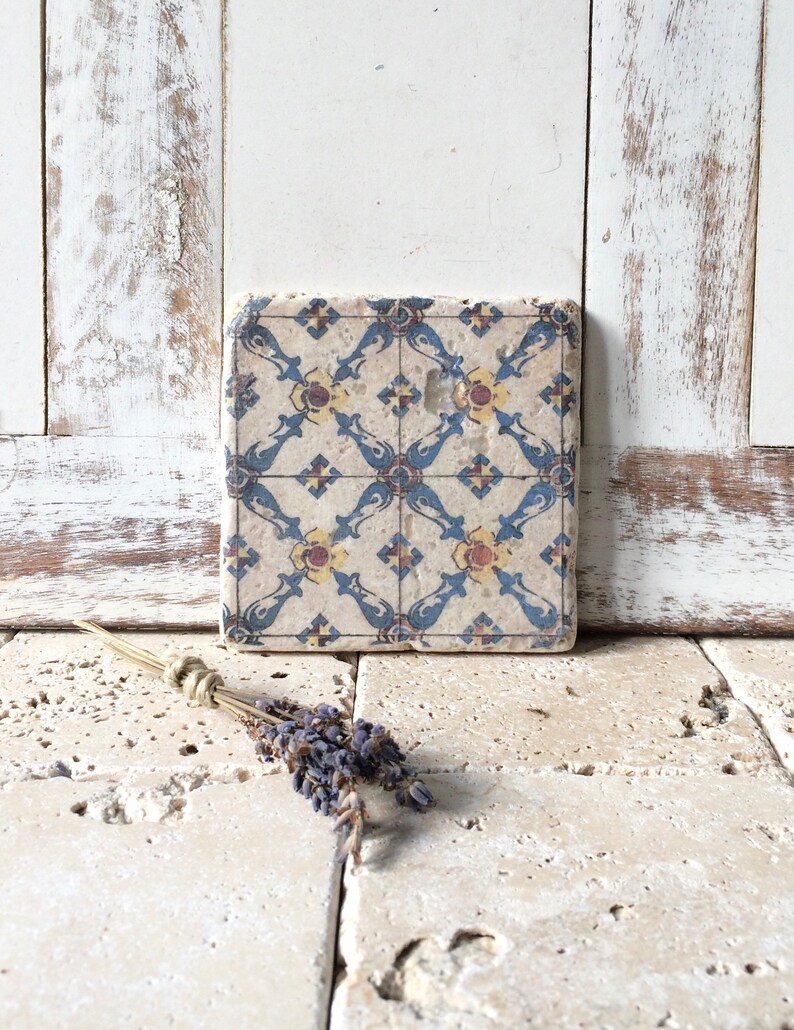 Coasters, tile Puerto upcycling, home decoration image 3