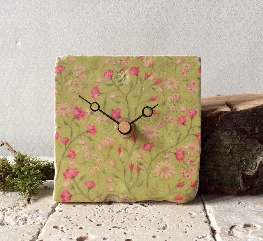Small Table Clock for the Kitchen Shelf Clock Mini Clock Etsy