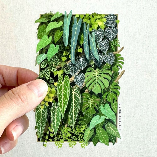 Living Walls Plant Walls Green Walls Stickers Plant Mom Etsy
