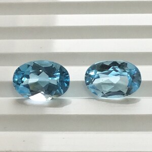 Blue Topaz  Oval Cut Natural Loose Gemstone For Jewelry