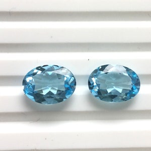 Blue Topaz Oval Cut Natural Loose Gemstone For Jewelry