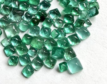 27.19 Carats Zambian Emerald Sugarloaf Cabochon For Fine Jewelry Natural Gems