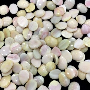 Pink Opal Faceted Mix Rose Cut Natural Gemstone For Jewelry