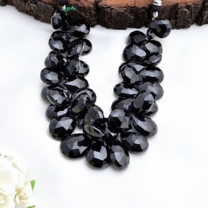 Black Spinal Africa Faceted Almond 1 Strand Gemstone , Gemstone For Jewelry