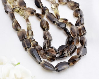 Bi Color Lemon - Brazil 16 inches Faceted Tumble,  1 Strand Gemstone