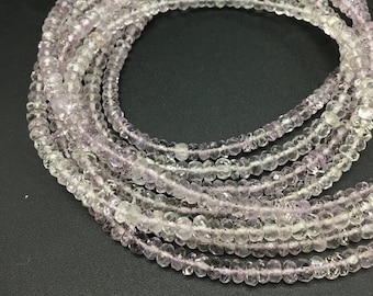 Pink Amethyst Faceted Beads 1 Strand Natural Gemstone Necklace