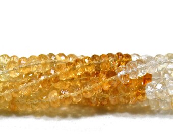 Citrine Shaded Brazil Faceted Beads Gemstone For Jewelry