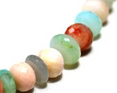 Opal Multi - 16 39 39 Peru Faceted Beads 1 Strand Gemstone EB0267 Jewelry Beads Natural Natural