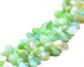 Blue Opal - 8 39 39 Peru Smooth Drops 1 Strand Gemstone EB0246 Jewelry Beads HandmadeNatural Natural