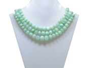 Blue Opal - Peru Smooth Balls 1 Strand Gemstone EB0235 Jewelry Beads HandmadeNatural Natural