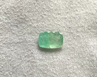 Certified 5.55 Carats Seafoam Green Paraiba Tourmaline Cushion Cutstone for Fine Jewelry