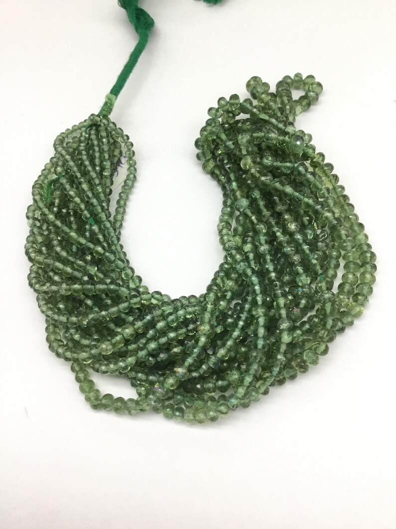 Green Apatite 16 /'/' Faceted Beads 1 Strand Natural gemstone handmade necklace Beads EBA37