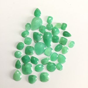 Chrysoprase Rose Cut Loose Natural Gemstone For Jewelry