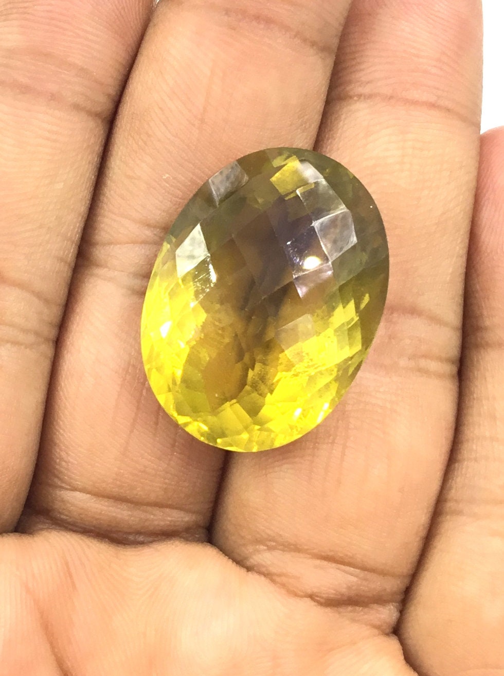 Natural Honey Quartz Faceted Fancy Oval Loose Gemstone Etsy