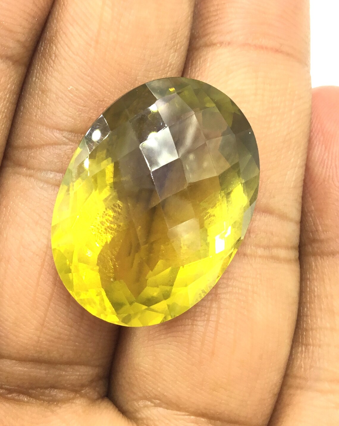 Natural Honey Quartz Faceted Fancy Oval Loose Gemstone Etsy