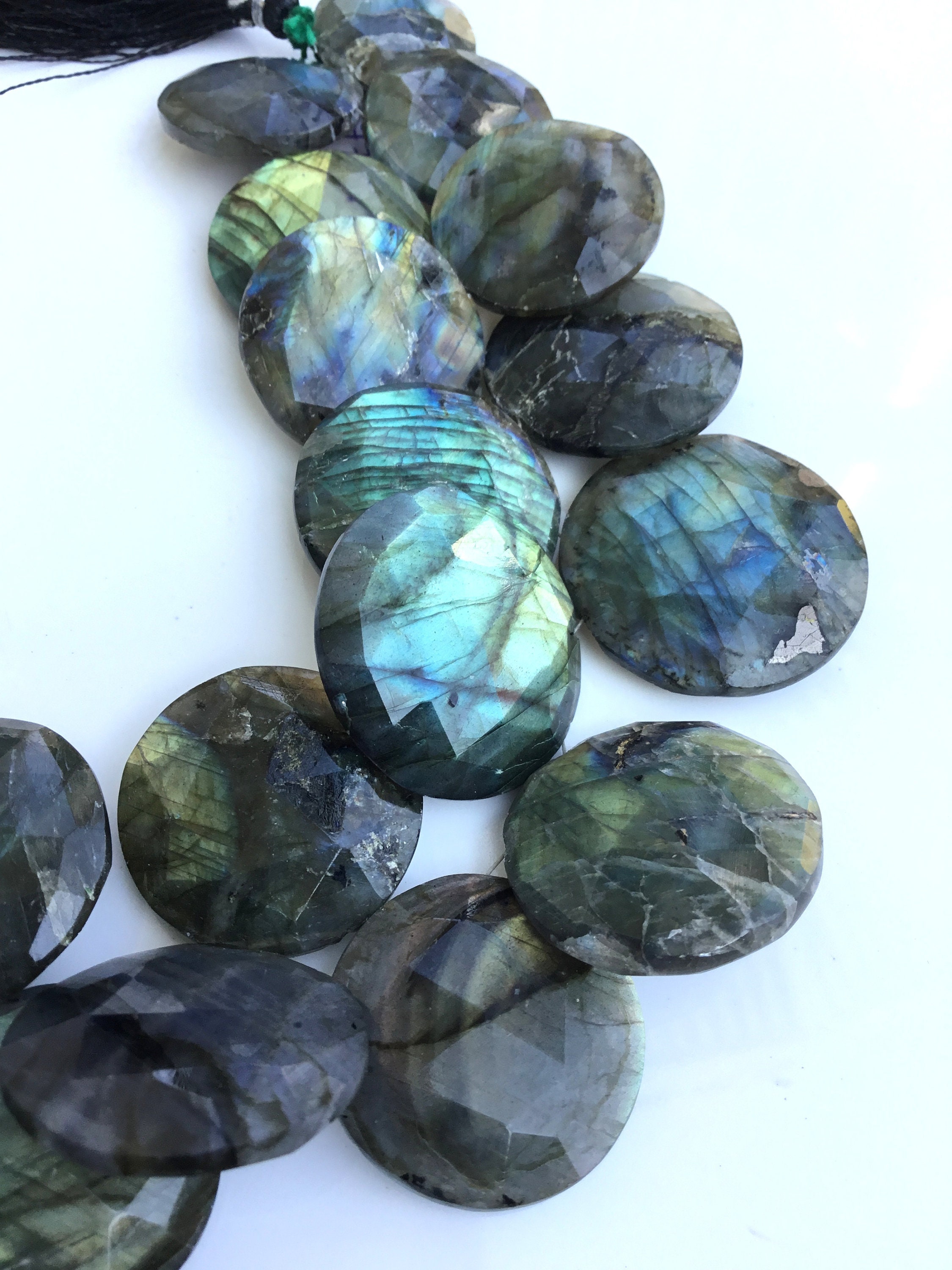 Labradorite Faceted Round Natural Gemstones Etsy UK