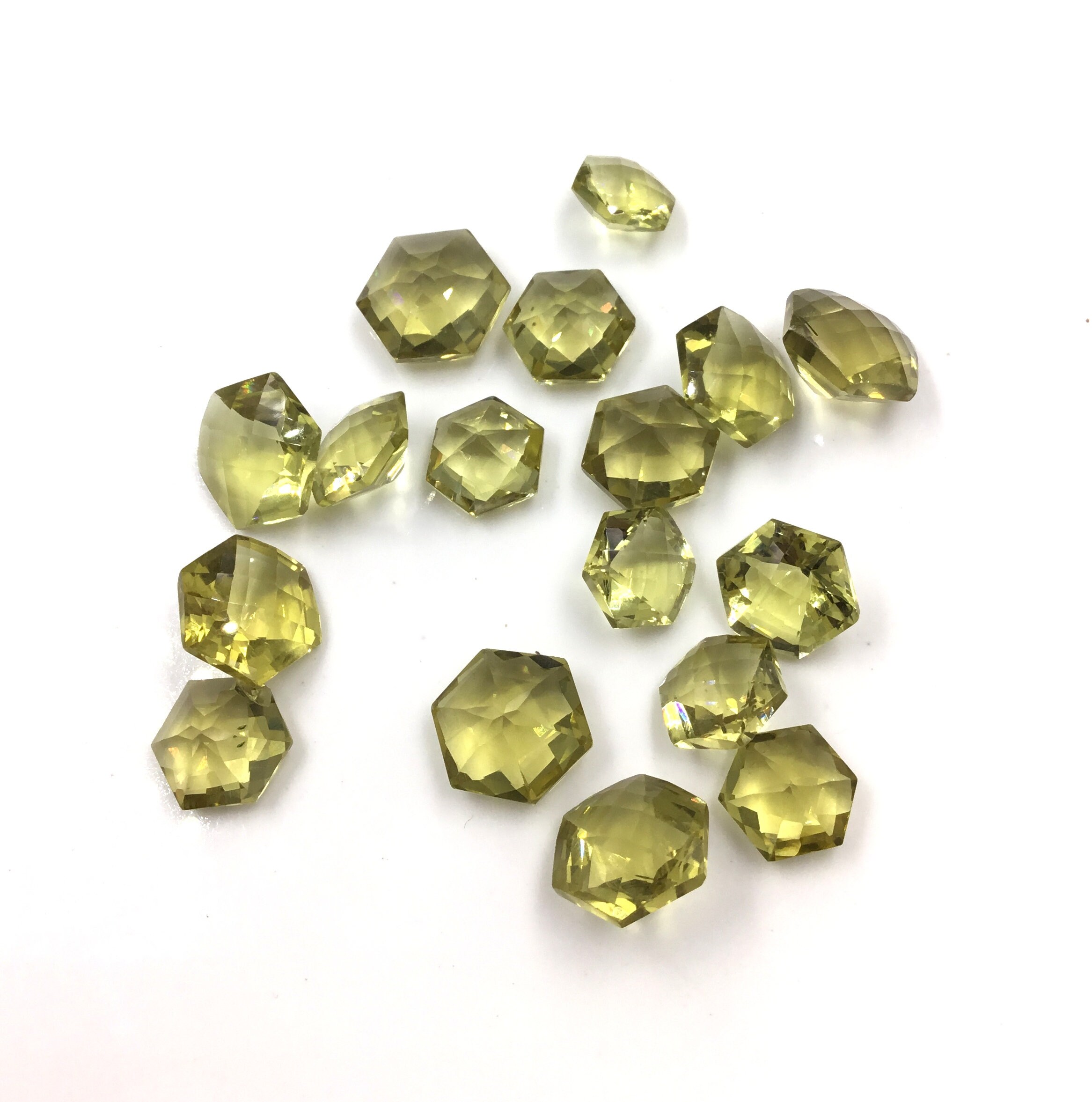 Natural Honey Quartz Faceted Fancy Hexagon Loose Gemstone Etsy UK