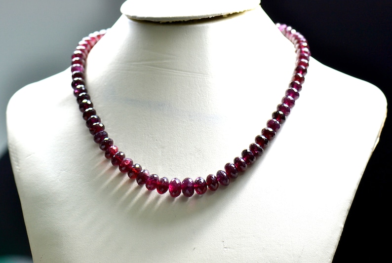 AAA Garnet 16 /'/' Africa Faceted Beads 1 Strand Gemstone Handmade Jewelry Beads Necklace EB00366 Natural