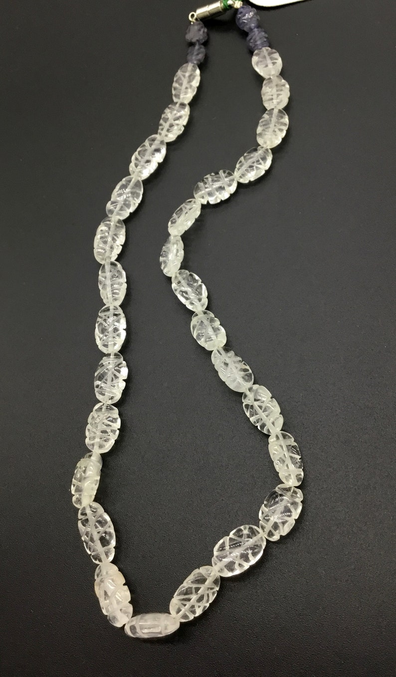 Iolite Carving Fancy 16 /'/' Natural Gemstone 1 Strand 119.55 Ct Handmade EBA000063 Crystal