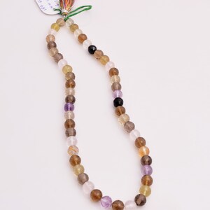 Natural Mixed Gems 8mm Faceted Balls Gemstone Necklace