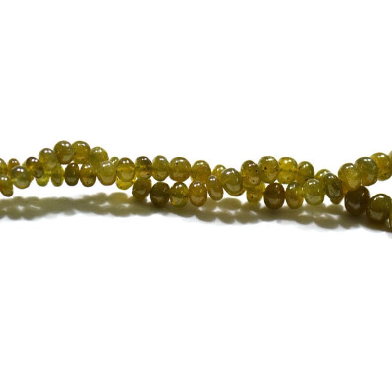 16/'/' Smooth Thai Beads Gemstone 1 Strand EB0015 Jewelry Beads Handmade Natural Green Sapphire
