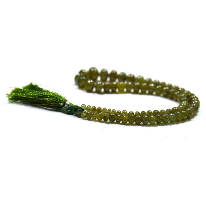 16/'/' Smooth Thai Beads Gemstone 1 Strand EB0015 Jewelry Beads Handmade Natural Green Sapphire