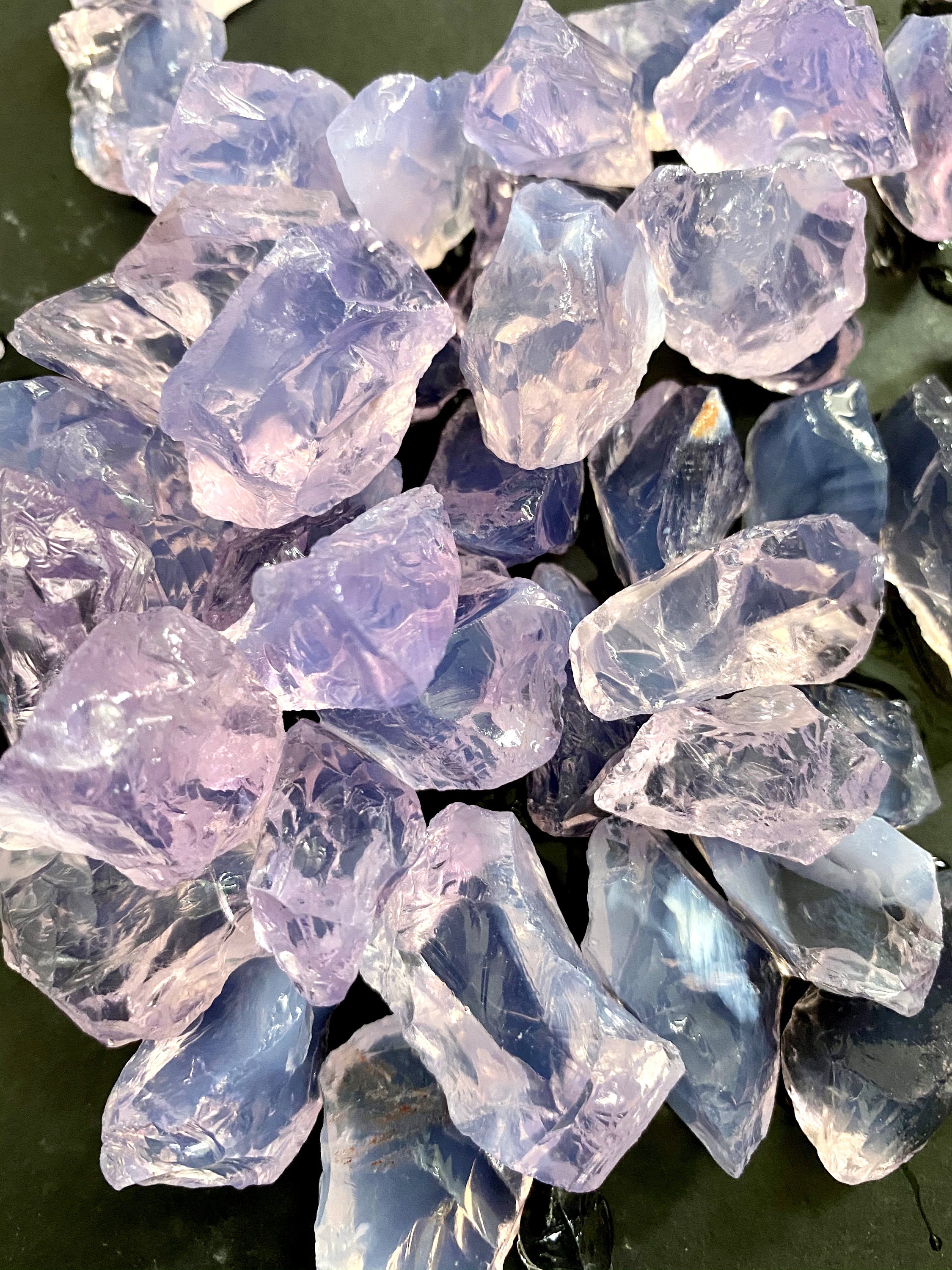 Lavender Quartz Rough Natural Gemstone Lavender Quartz Fine Etsy