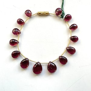 78.00 Carats Rubellite Tourmaline 14 Piece Layout Drops Top Quality Natural Gems