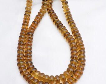 7mm to 9mm Honey Quartz Smooth Balls Beads Natural Gemstone Beads
