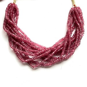 Natural Red Spinel Faceted Beads Gemstone Beads For Jewelry