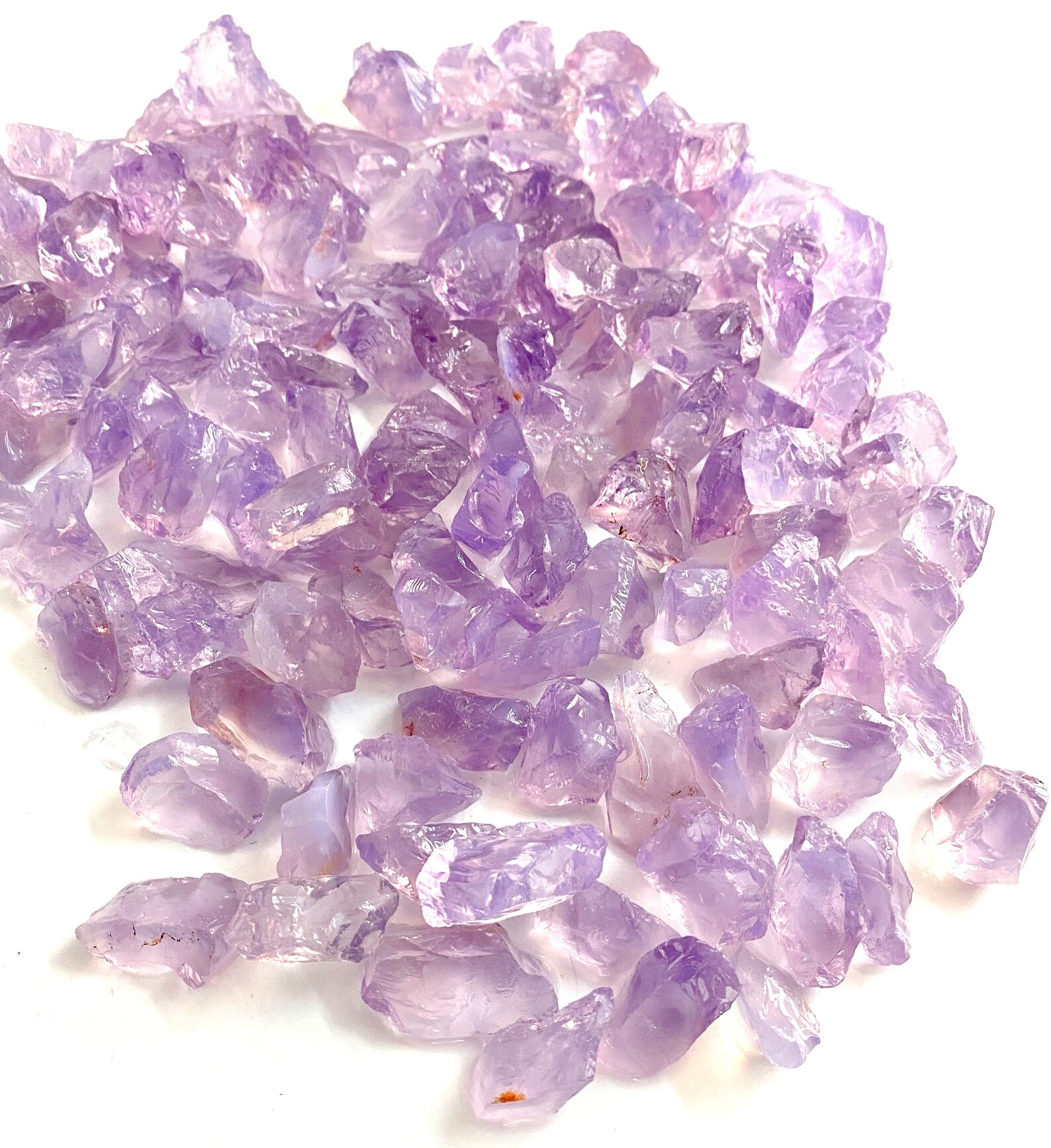 Raw Lavender Quartz Rough Natural Loose Gemstone Etsy