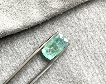 Certified 5.17 Carats Teal Blue Paraiba Tourmaline Cushion Cut Stone for Fine Jewelry