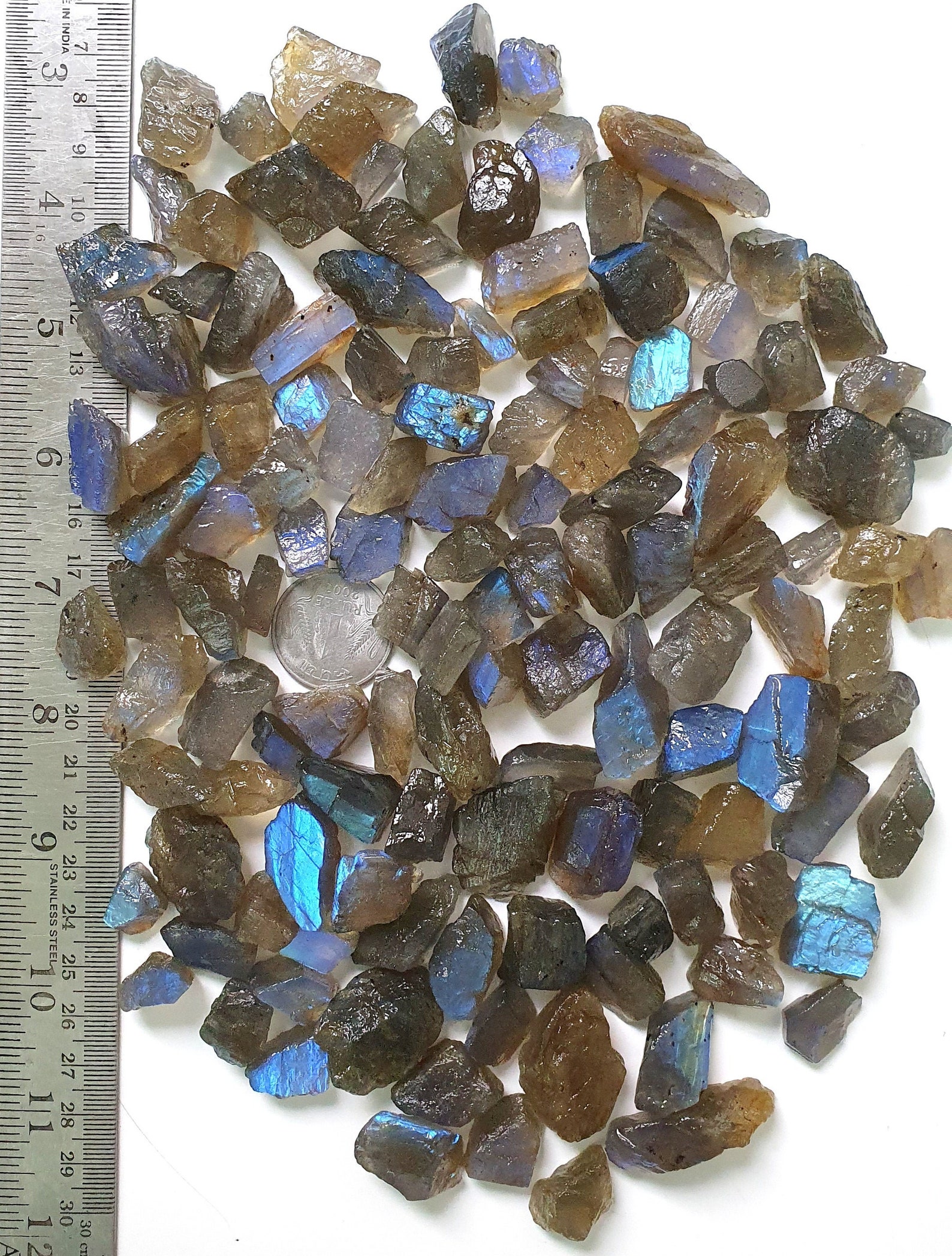 Medium Grade Natural Labradorite Raw Material for Jewelry Etsy