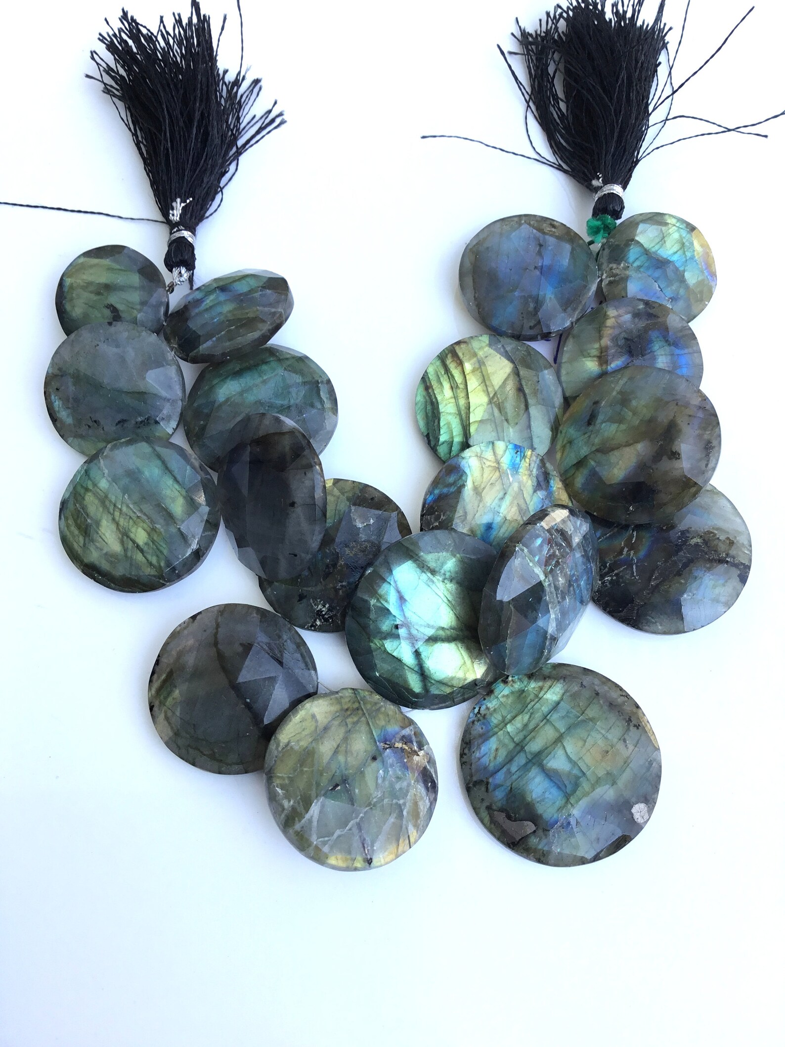 Labradorite Faceted Round Natural Gemstones Etsy UK