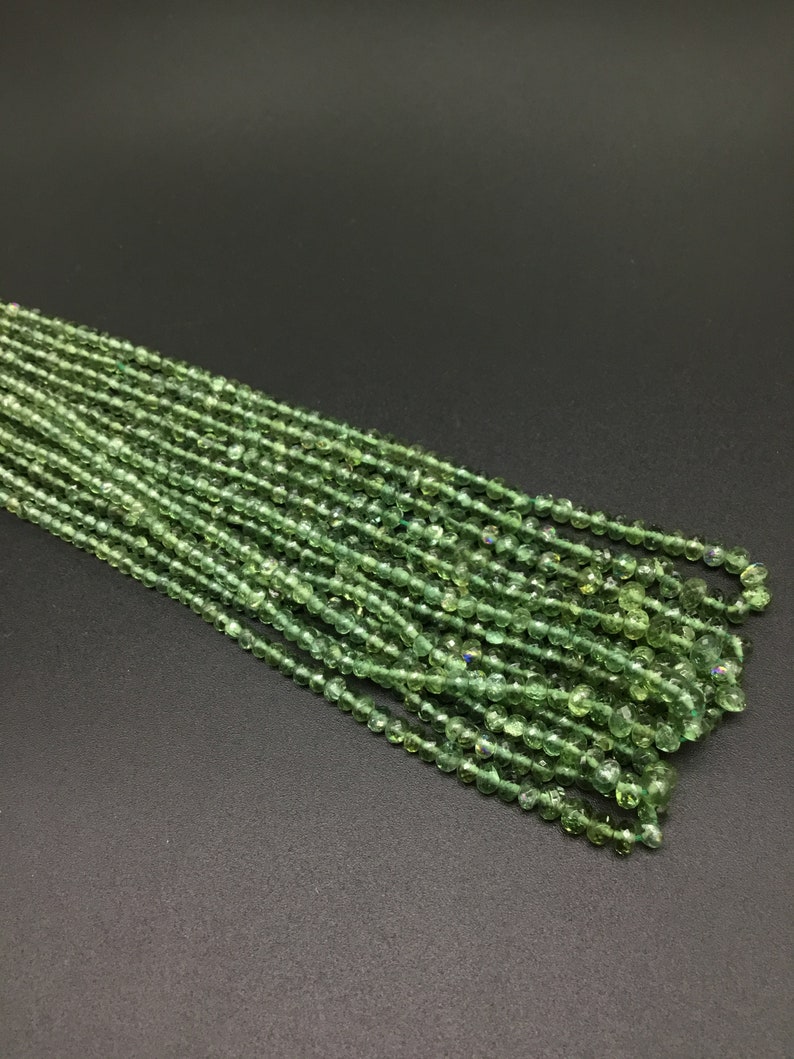 Green Apatite 16 /'/' Faceted Beads 1 Strand Natural gemstone handmade necklace Beads EBA37