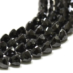 Black Spinal India Faceted Candy 1 Strand Gemstone Beads For Jewelry